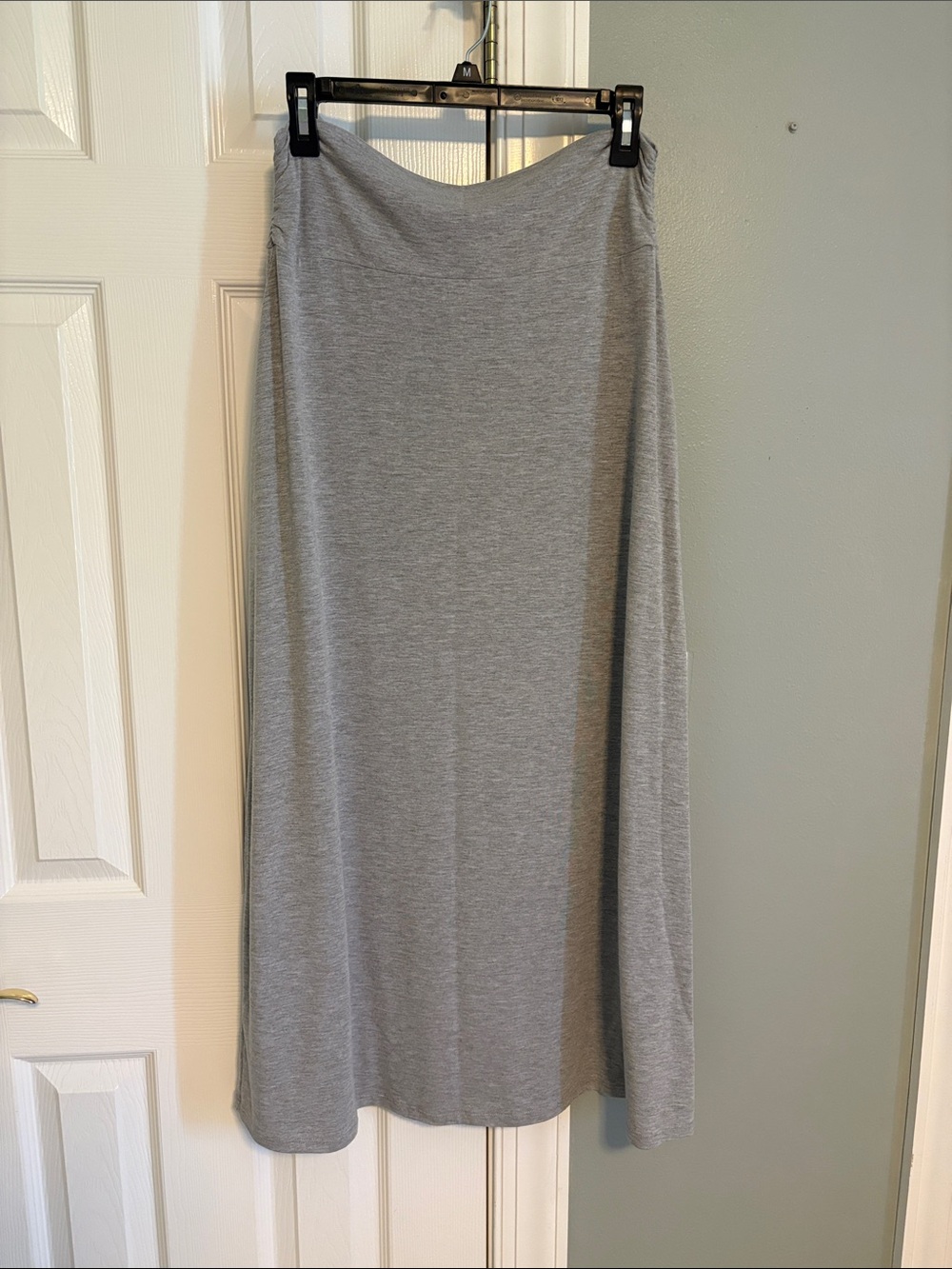 Light Gray Jersey Maxi Skirt